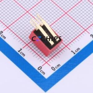 DA-02-R DIP Switch Through hole Component (THT) Switch ( Number of Switch Sections: 2 )( Lead Spacing: 2.54mm )( Color: Red ) - Product Image 2
