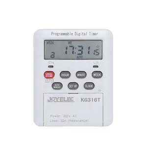 JOYELEC KG316T Programmable Digital Timer Switch 30A Relay Timer Control AC 220V 12V 24V For Circuit Cont