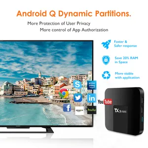 Горячая Распродажа Tanix TX3 Мини ТВ-приставка Allwinner H313 4K телеприставка 2 Гб ОЗУ 16 Гб ПЗУ Android 10 ТВ-приставка