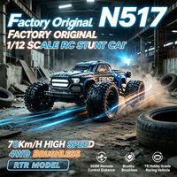 Voiture RC HOSHI N517, échelle 1:12, portée de contrôle à distance de 300 m, vitesse supersonique de 70 km/h, véhicule de course de qualité hobby RTR, camion tout-terrain 4x4