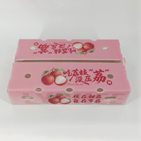 Boîte MFPP Litchi robuste, écologique, réutilisable, empilable, pour l'emballage et l'expédition de fruits, avec ventilation, recyclable, pour l'épicerie et les confiseries