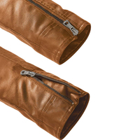 Veste en cuir véritable pour homme très demandée, avec fermeture éclair sur le devant, col montant, manches longues, élégante pour l'hiver, couleurs personnalisables