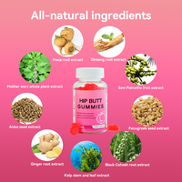 Chinaherbs Pilules de maca ultimes pour l'élargissement des fesses et des hanches Gommes d'élargissement des hanches et des fesses Gummies Booster des fesses et des hanches