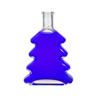 200ml 250ml 375ml 500ml 750ml Bouteille en verre de diffuseur de roseau en forme d'arbre clair vide pour Noël