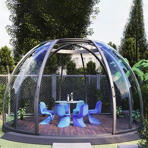 Carpas de fiesta transparentes de vidrio de aluminio de diseño moderno de alta calidad para eventos al aire libre Glamping Sunroom en casa o Resort - Product Image 2