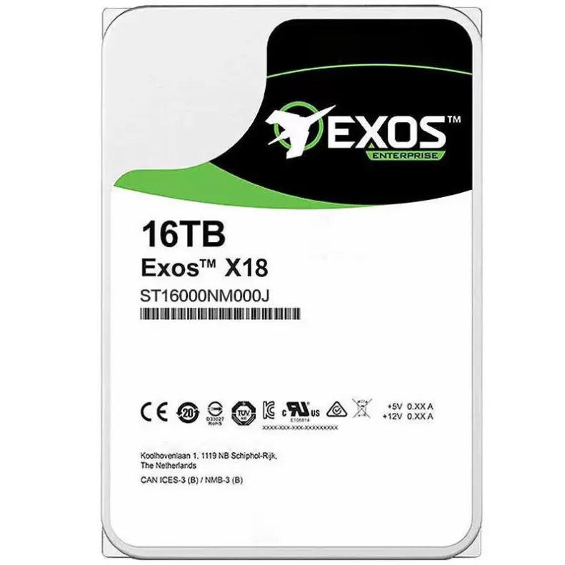 HDD Exos 16tb Hdd 256mb Sata St16000NM001G Enterprise Internal Hard Drives Disk St16000NM000J