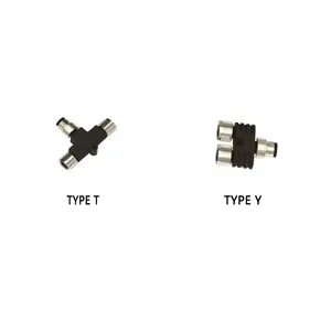 Cymanu RoHS IP68 Distributor Gold-plated Circular Connector Copper Alloy TPU Straight Female Male Angled