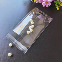 Sac en plastique BOPP auto-adhésif de taille personnalisable avec OPP transparent transparent pour l'emballage de vêtements et de cadeaux thermoscellable