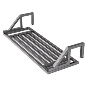 Tendedero de ropa portátil de doble barra, tipo gancho, rectangular, para balcón, ventana, uso en exteriores. - Product Image 4