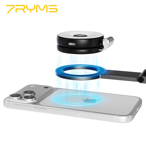 7RYMS 7RIG T1(สีเงิน) ขาตั้งโทรศัพท์แบบพับได้แม่เหล็กอะลูมิเนียมกันน้ำแบบยืดหยุ่นสำหรับสมาร์ทโฟนบนเตียงและโต๊ะ - Product Image 5