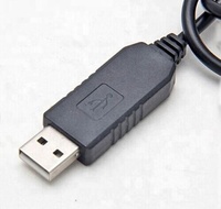 Cable USB a TTL negro PL2303HX Convertidor de 4 pines USB a RS232 TTL USB a COM Módulo de cable adaptador serie