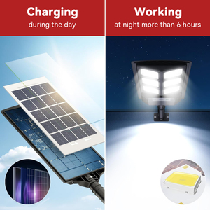 Lampione stradale solare con telecomando personalizzato 100W 200W 300W per esterni a risparmio energetico - Product Image 2