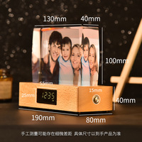 Nouvelle boîte à musique en cristal de quartz transparent avec photo personnalisée, cadeau de mariage, souvenir de vacances, veilleuse, album, ornement, bouton Bluetooth