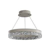 Lustre suspendu LED en fer, style minimaliste moderne et luxueux, pour salon, salle à manger, chambre à coucher, 3000K, lumière chaude, AC