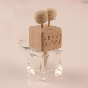 Harga Murah 8ml botol parfum bening tutup kayu penyegar udara penyebar mobil klip ventilasi kosong grosir - Product Image 2