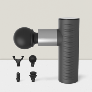 <span class=keywords><strong>Mini</strong></span> masajeador corporal de vibración de alta velocidad portátil pistola de masaje muscular de tejido profundo pistola de 4 cabezas recargable fácil de llevar - Product Image 3