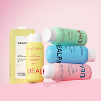 Bouteille de shampoing en plastique PE 350 ml, bouteille ronde à épaule avec pompe distributrice à grand débit pour gel douche et shampoing, vente directe usine, personnalisable