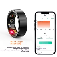 Nouvelle bague connectée R1000 2026, tracker d'activité physique, boîtier en acier, moniteur de fréquence cardiaque et de sommeil, étanche IP68 pour hommes et femmes