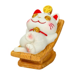 Figura Decorativa de Gato de la Suerte para Cabina de Camión, de Alta Calidad, 5.7cm*2.5cm*4.6cm, Varios Estilos Disponibles - Product Image 4
