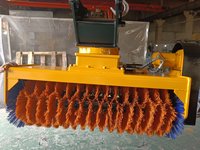 Nouvelle brosse de balayage rotative SLN 5-8t pour excavatrice, accessoire de nettoyage hydraulique à tambour, garantie 1 an pour utilisation sur routes, ateliers et tunnels