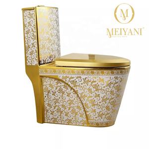 MEIYANI למעלה איכות קרמיקה לשטוף למטה 250mm חתיכה אחת זהב שידת טואלט - Product Image 4