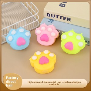 Jouets populaires anti-<span class=keywords><strong>stress</strong></span> en forme de patte de chat en 2026, remplis de farine et de maltose, à rebond lent pour soulager le <span class=keywords><strong>stress</strong></span>, balles à presser - Product Image 2