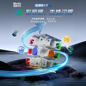 Cubo Magnético MoYu Magic Dragon V11 3x3, 20 Núcleos Magnéticos, Ajuste de 8 Velocidades, Núcleo Magnético de Cristal, Cubo de Competición - Product Image 2