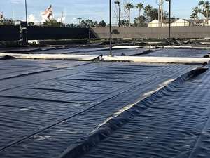 Film pembangun plastik hitam 200 Film bangunan <span class=keywords><strong>um</strong></span> Film konstruksi plastik politena 10x100 kaki - Product Image 2