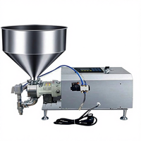 Petite machine de remplissage de pâte pour shampooing, liquide de lavage, savon pour le corps, huile d'arachide, huile comestible, miel, 220V/380V, 46kg, garantie 1 an