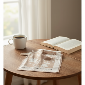 Fazzoletto quadrato floreale semplice 70x70 cm 38g, sciarpa leggera per donna, accessorio moda - Product Image 2