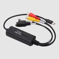 Carte de capture vidéo USB-C 1080P RCA AV S-Video vers Type-C avec audio pour VHS, magnétoscope, lecteur DVD, caméscope, jeux, OBS, streaming