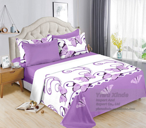 Juego de Ropa de Cama de 6 Piezas King Size, Serie 1800, Estampado, 1 Sábana Plana, 1 Sábana Ajustable, 4 Fundas de Almohada, Precio Económico al por Mayor - Product Image 5