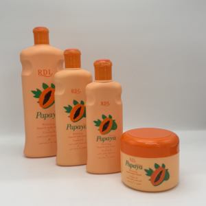 Grosir 300ml Losion pemutih kulit Herbal organik tubuh-susu kuning & pepaya-infusi muda kuning - Product Image 4