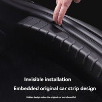 Convient à la Tesla Model 3 Highland Trunk Full Package TPE Guard Plate Tail Door Sill protection Modification Accessories