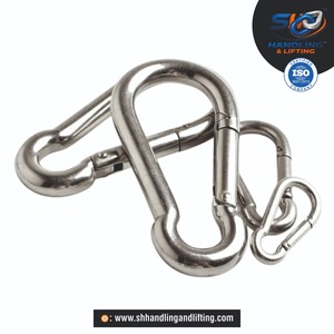 ตะขอเกี่ยวสแตนเลสพร้อมน็อต ขนาดสั่งทำได้ SS304 SS316 ตะขอเกี่ยวแบบเกลียวสำหรับงานหนัก สำหรับเชื่อมต่อเชือกและโซ่ - Product Image 3
