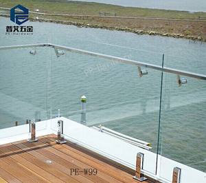 Piscina senza cornice recinzione design terrazza in acciaio inox rubinetto porta <span class=keywords><strong>vetro</strong></span> <span class=keywords><strong>esterno</strong></span> ringhiere <span class=keywords><strong>con</strong></span> <span class=keywords><strong>vetro</strong></span> temperato - Product Image 5