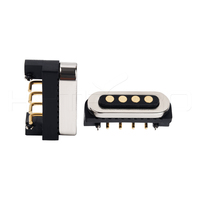 Conector Magnético HYTEPRO M411R de 4 Pines con Protección de Polaridad Inversa para Carga Rápida, Sincronización de Datos, Dispositivos Médicos y Wearables