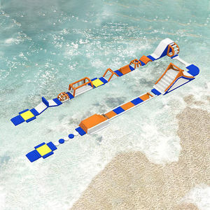 カスタマイズ可能な屋外用インフレータブル、アクアパークのウォーターアミューズメントゲーム、楽しい冒険のためのフローティングウォーターパーク - Product Image 4