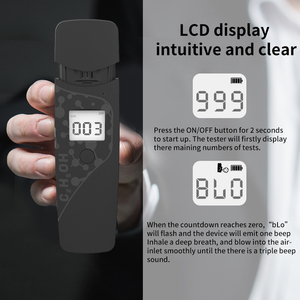Tragbarer profession eller kontaktloser Atemprobenahme-Alkohol <span class=keywords><strong>tester</strong></span> Persönlicher Alarm gasana lysator - Product Image 5