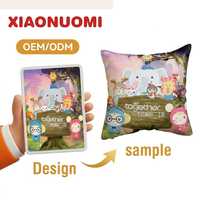 Coussin de canapé rond en peluche douce et moelleuse, motif personnalisé, décoration intérieure, oreiller en peluche personnalisé
