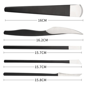 Yangzhou Three Knives Black Pedicure Knife Set High Carbon Steel 4 In 1 For Dead Skin Callus Nail Care Home Use - Product Image 2