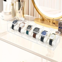 Kotak Penyimpanan Jam Tangan Akrilik 6 Slot, Promo Hot Sale