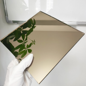 Miroir en verre <span class=keywords><strong>teinté</strong></span> bronze pour salle de bain design - Product Image 1