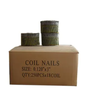 Golden Supplier Chinese manufacturer 15 degree wire weld wooden pallet coil nail