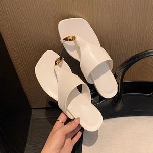 2026 Fancy Lady Summer Sale Women's Light Weight Low Price <b>Close</b> <b>Toe</b> Square Heel Sandals High Heels Waterproof Autumn Spring - Product Image 2