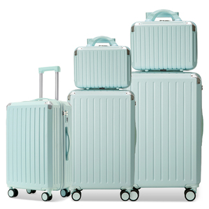 Set Completo di Valigie da Viaggio in 3 Pezzi <span class=keywords><strong>con</strong></span> Lucchetto a 3 Cifre + Portabicchieri + Rivestimento 210D (Bagaglio a Mano + 2 Dimensioni per Bagagli da Deposito) Borsa <span class=keywords><strong>Trolley</strong></span> - Product Image 1