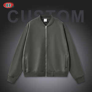 Felpe con Zip Spesse da <span class=keywords><strong>Uomo</strong></span> OEM/ODM, all'Ingrosso, con Cappuccio, Design Vintage Streetwear, Spalle Cadenti, per <span class=keywords><strong>Uomo</strong></span> - Product Image 2