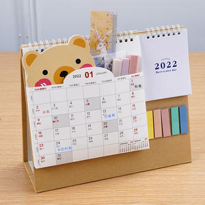 Custom 2025 Desk Calendar Creative Desktop Pocket Year com Business Company Logo Publicidade Relógio para Uso de Escritório - Product Image 2