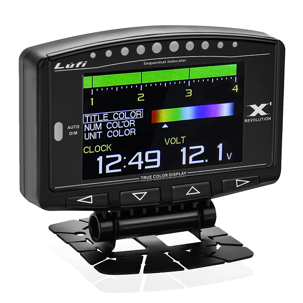 Lufi X1 OBD2 Smart Digital Car Gauge - RPM Multi Meter & Alarm for