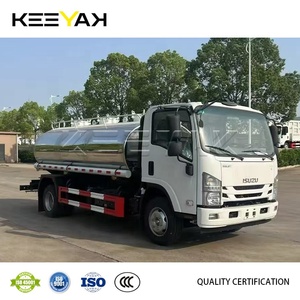 Camión <span class=keywords><strong>Cisterna</strong></span> QINGLING ISUZU ELF 8CBM Nuevo <span class=keywords><strong>de</strong></span> Acero Inoxidable para Leche Fresca KV100, <span class=keywords><strong>Cisterna</strong></span> <span class=keywords><strong>de</strong></span> Transporte <span class=keywords><strong>de</strong></span> Grado Alimenticio - Product Image 3